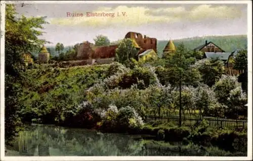 Ak Elsterberg im Vogtland, Ruine Elsterberg