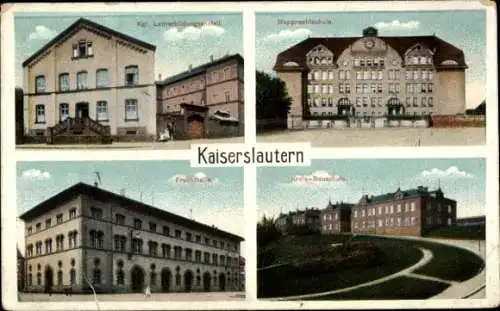 Ak Kaiserslautern in Rheinland Pfalz, Kgl. Lehrerbildungsanstalt, Rupprechtschule, Fruchthalle