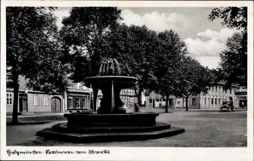 Ak Holzminden in Niedersachsen, Brunnen am Markt