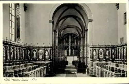 Ak Marienmünster, Blick in die Abtei, Chor