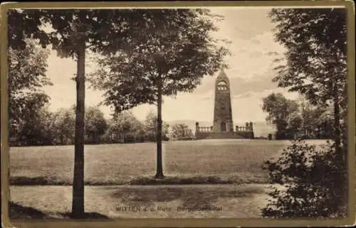 Ak Witten an der Ruhr, Bergerdenkmal