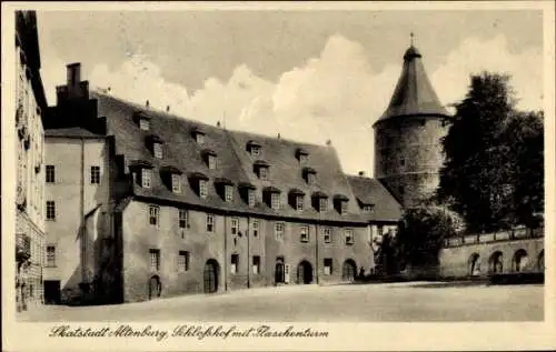 Ak Altenburg in Thüringen, Schloss, Schlosshof, Flaschenturm