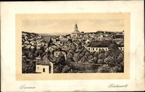 Ak Simmern Hunsrück, Totalansicht vom Ort, 1919