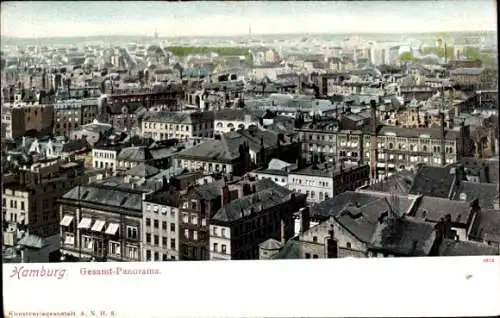 Ak Hamburg Mitte Altstadt, Panorama