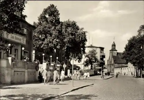 Ak Angermünde in der Uckermark, Berliner Straße, HOG Zum Bahnhof