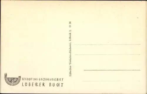 Ak Hansestadt Lübeck, Geibelplatz mit Heil. Geist Hospital