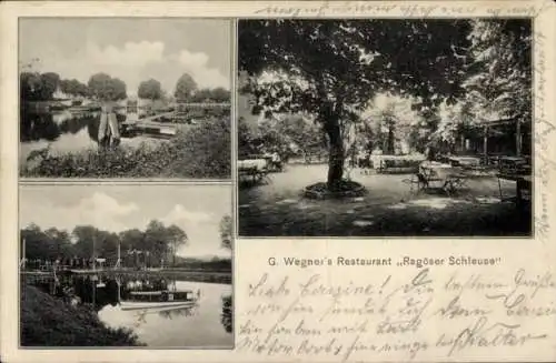 Ak Eberswalde in der Mark, G. Wegner´s Restaurant Ragöser Schleuse