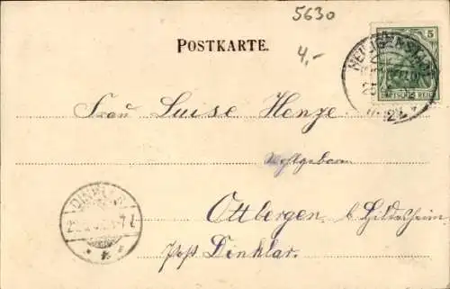 Ak Heilbad Heiligenstadt, Blick auf die Stadt und die Berge