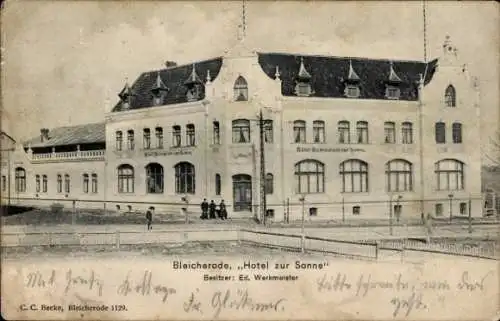 Ak Bleicherode am Harz, Hotel zur Sonne