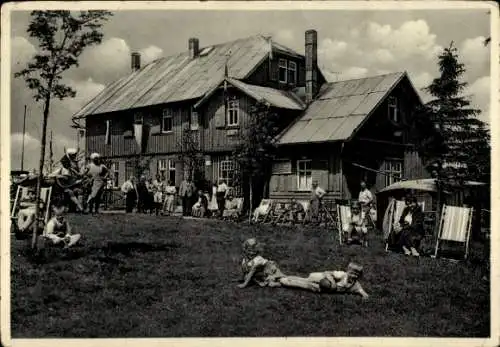 Ak Geba Helmershausen in der Rhön Thüringen, Rhönklubhaus Meininger Hütte