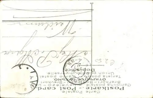 Präge Ak Hoffnung, Engel, Allegorie