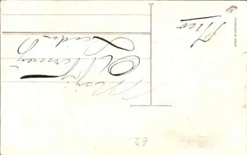 Präge Ak Hoffnung, Engel, Allegorie