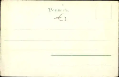 Litho Berufsreisender, Kofferträger, rauchende Frau