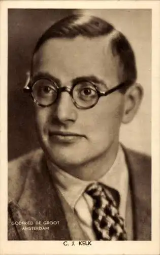 Ak Schriftsteller C. J. Kelk, Portrait