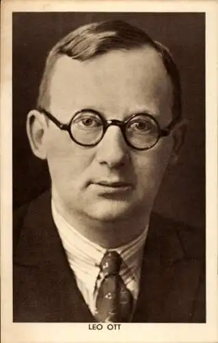 Ak Schriftsteller Leo Ott, Portrait