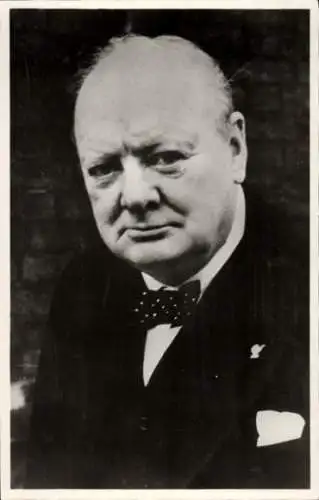 Ak Portraitfoto von Winston S. Churchill