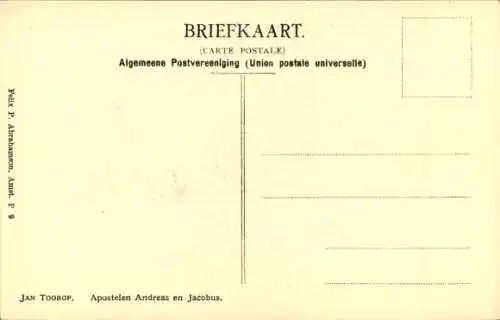 Künstler Ak Toorop, Jan, Apostel Andreas und Jacobus