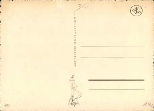 Künstler Ak Schwarz Torinus, Anna, Heino im Sumpf