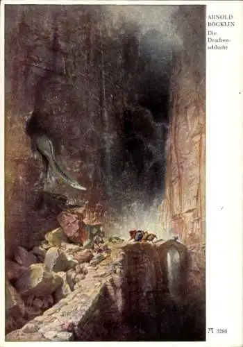 Künstler Ak Böcklin, Arnold, Drachenschlucht