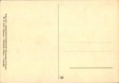 Künstler Ak Schneegans, Marianne, Ackermann Nr 10141, Wegwarte