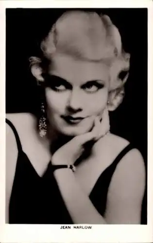 Ak Schauspielerin Jean Harlow, Portrait