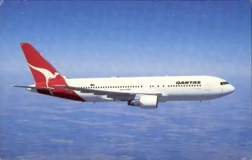 Ak Australisches Passagierflugzeug, Qantas, Boeing 767