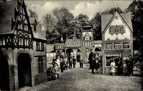 Ak Schaeffer's Märchenstadt Liliput, Liliputaner