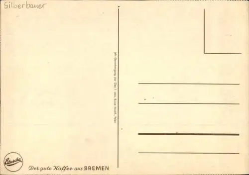 Künstler Ak, Frühlingsgarten