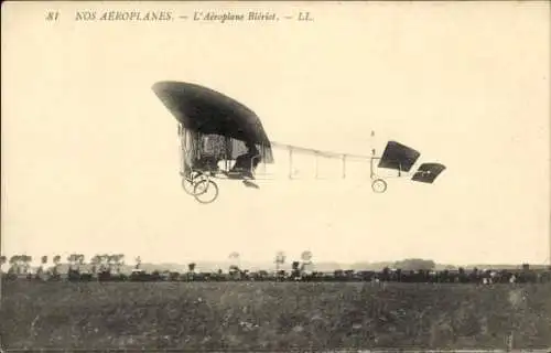 Ak Nos Aéroplanes, Aéroplane Blériot, atterrissage