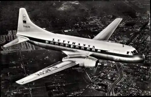 Ak Deutsches Passagierflugzeug, Convair 340, Lufthansa, D ACOH