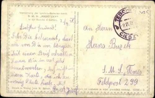 Ak Österreichisches Kriegsschiff, SMS Radetzky, Schlachtschiff