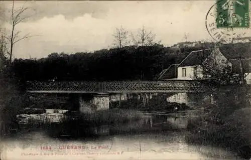 Ak Guérard Seine-et-Marne, Brücke