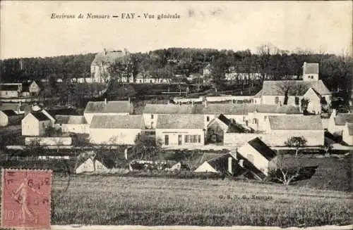 Ak Faÿ lès Nemours Seine et Marne, Panorama