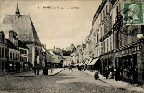 Ak Dreux Eure et Loir, Grande-Rue