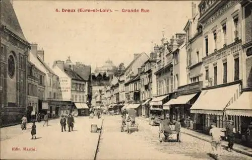 Ak Dreux Eure et Loir, Grande Rue