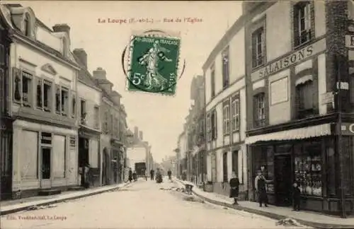 Ak La Loupe Eure et Loir, Rue de l'Eglise