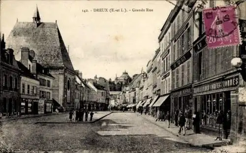 Ak Dreux Eure et Loir, Grande Rue