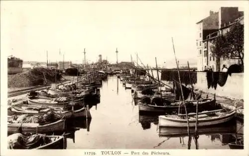 Ak Toulon Var, Port des Pecheurs