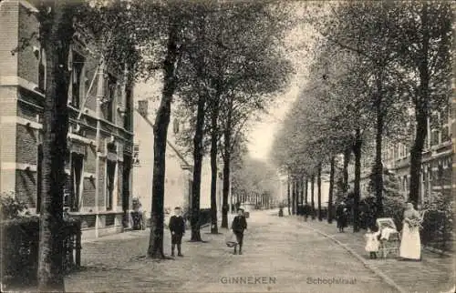 Ak Ginneken Breda Nordbrabant Niederlande, Schoolstraat