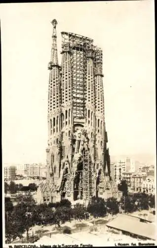 Ak Barcelona Katalonien Spanien, Iglesia de la Sagrada Familia