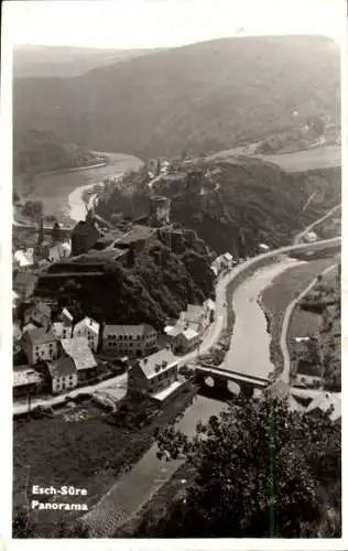 Ak Esch sur Sure Esch an der Sauer Luxemburg, Panorama