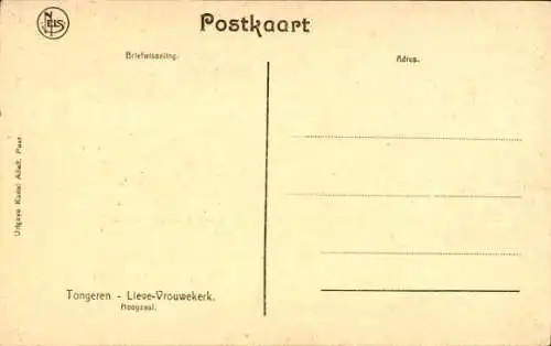 Ak Tongeren Tongeren Flandern Limburg, Kirche, Innenansicht