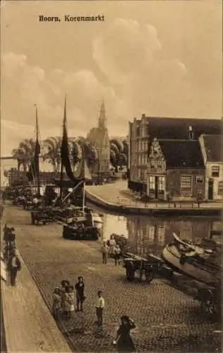 Ak Hoorn Nordholland Niederlande, Korenmarkt