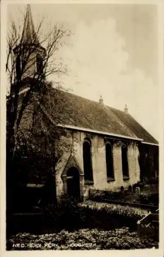 Ak Hoogkerk Groningen, Niederlande. Rev. Kirche