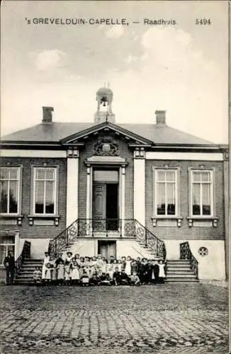 Ak Sprong Capelle Nordbrabant Niederlande, Rathaus