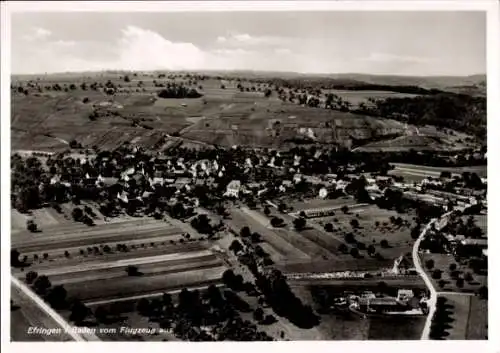 Ak Efringen Kirchen am Oberrhein, Fliegeraufnahme