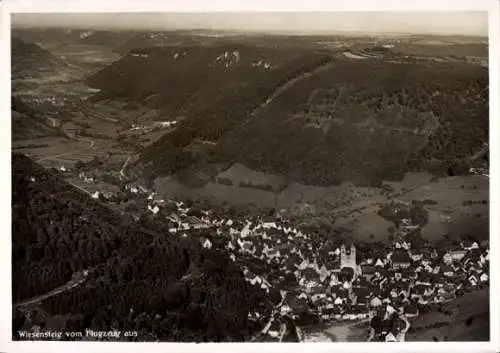 Ak Wiesensteig in Württemberg, Fliegeraufnahme