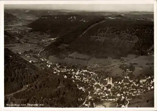 Ak Wiesensteig in Württemberg, Fliegeraufnahme