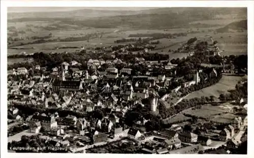 Ak Kaufbeuren an der Wertach in Schwaben, Fliegeraufnahme