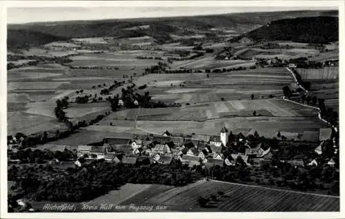 Ak Michelfeld im Kreis Schwäbisch Hall, Fliegeraufnahme